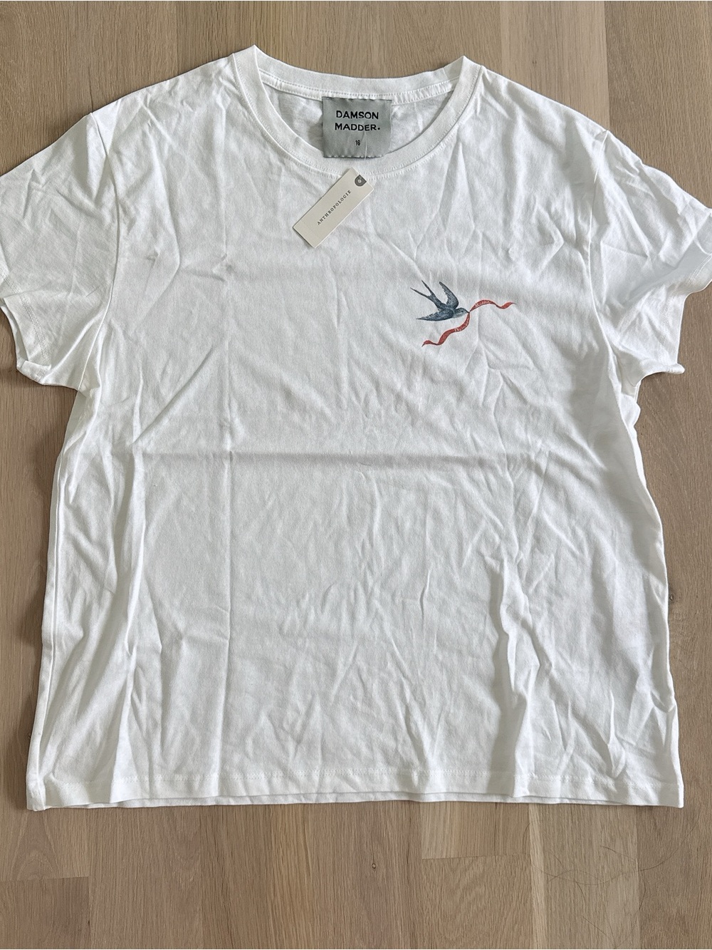 NWT DAMSON MADDER X Anthropologie LETTER SHIRT - Picture 5 of 10